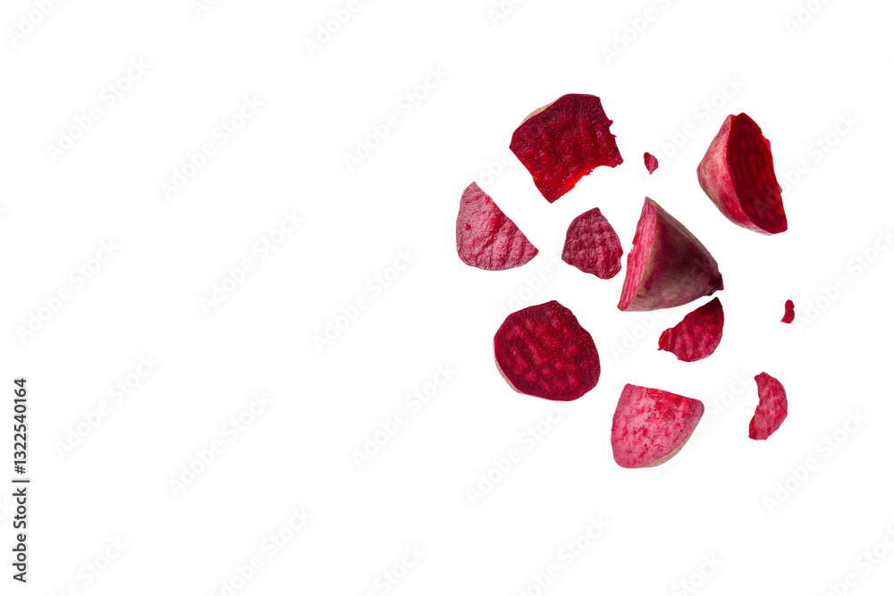 Close up of a pile of red radishes, isolated Close up of a pile of red radishes, isolated
