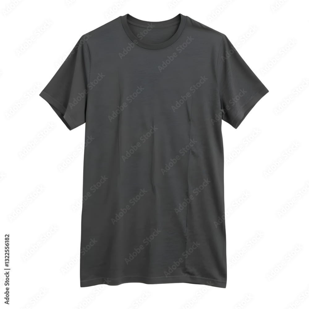 Black t-shirt isolated on a transparent background Black t-shirt isolated on a transparent background
