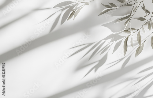 A white background with diagonal lines, soft shadows, and a light texture creates an abstract design. The subtle light and shadow effect makes it ideal for use in mockups, presentations, or designs