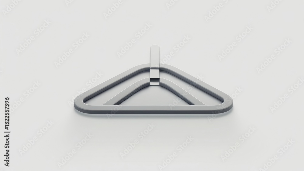 Minimalist Gray Hanger Icon Graphic Design on White Background For Road and Store Related Concepts Minimalist Gray Hanger Icon Graphic Design on White Background For Road and Store Related Concepts