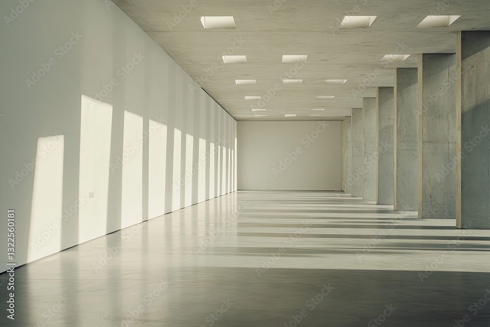 Modern, Empty Gallery Space Modern, Empty Gallery Space