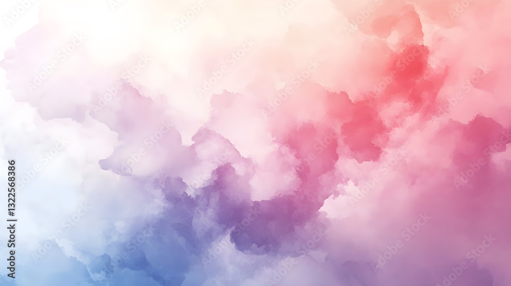 Soft pastel watercolor background with delicate brush strokes blending into a dreamy artistic texture Soft pastel watercolor background with delicate brush strokes blending into a dreamy artistic texture