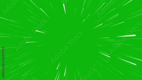 Action lines animation green background speed line animation on green screen