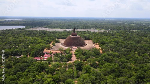 Discovering the Anuradhapura Stupa in Sri Lanka Through Breathtaking Aerial Views
