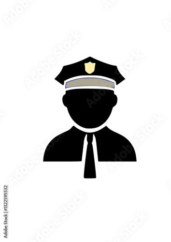 police officer vector illustration
