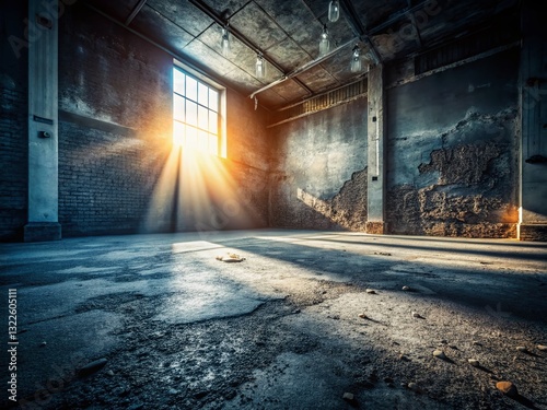 Macro Photography: Empty Room, Black Walls, Industrial Floor - Textures & Details