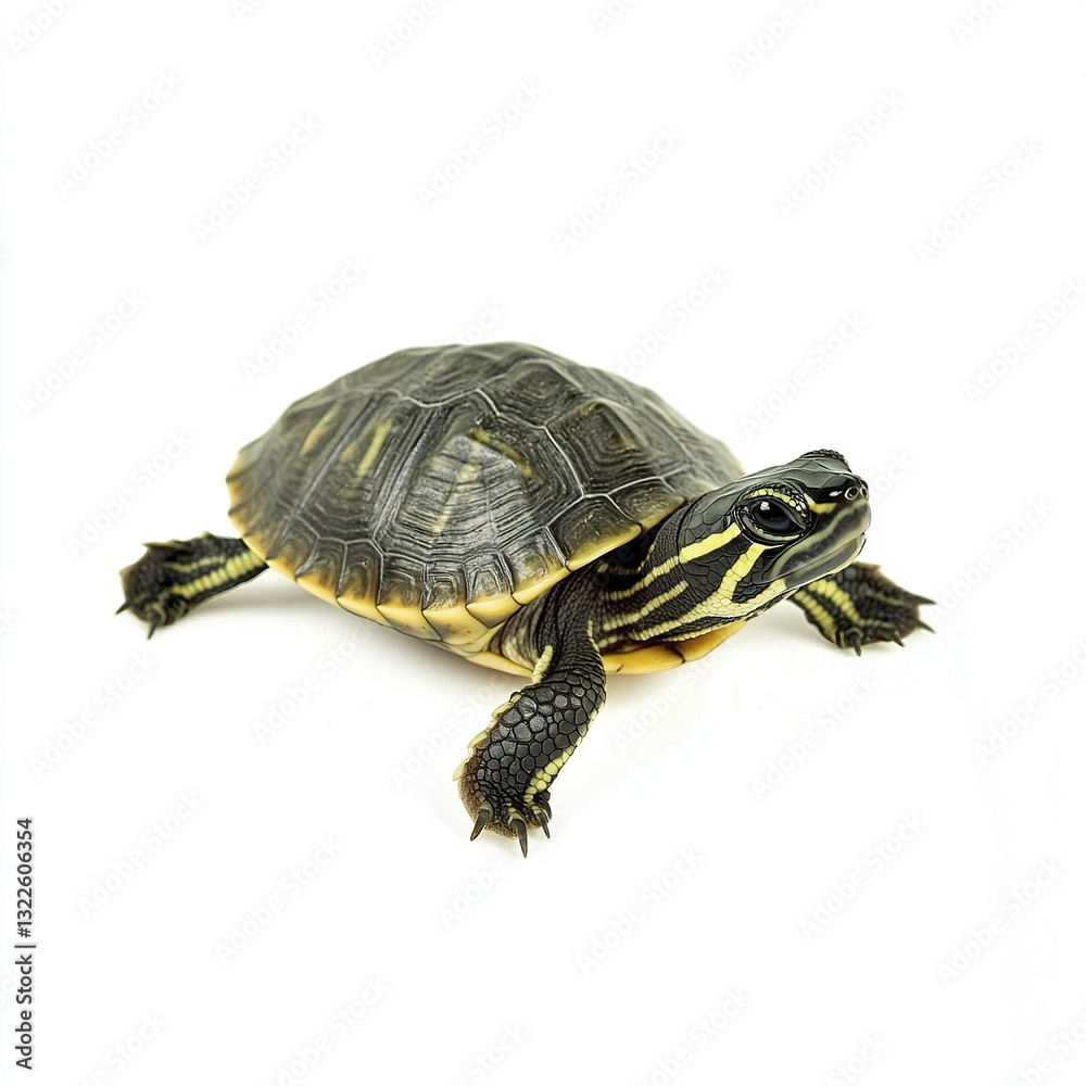 baby turtle isolated on white background baby turtle isolated on white background