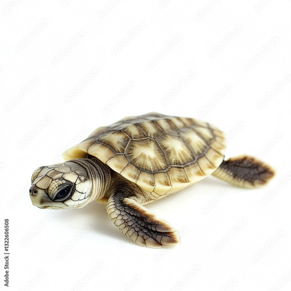 Obraz premium baby turtle isolated on white background