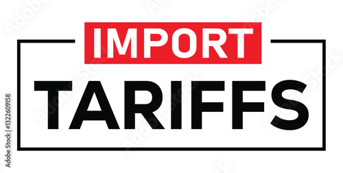 Import tariffs rise concept, symbolizing economic impact, global trade costs, and taxation. Business finance, duty charges, and market regulation representation. Economic policy and international comm
