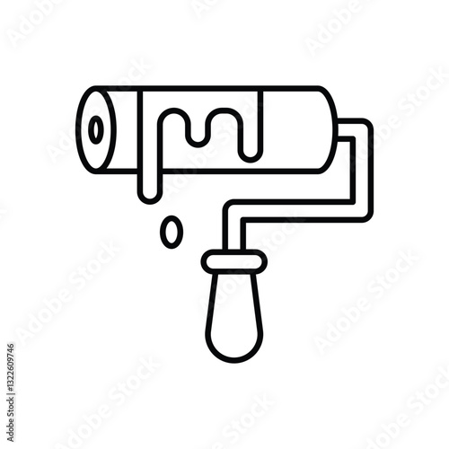 Paint Roller Vector icon