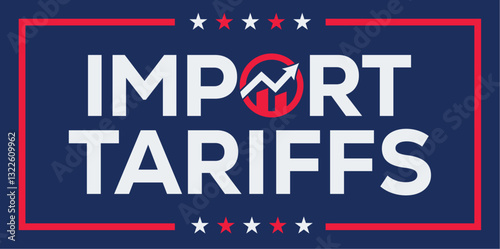 Import tariffs rise concept, symbolizing economic impact, global trade costs, and taxation. Business finance, duty charges, and market regulation representation. Economic policy and international comm