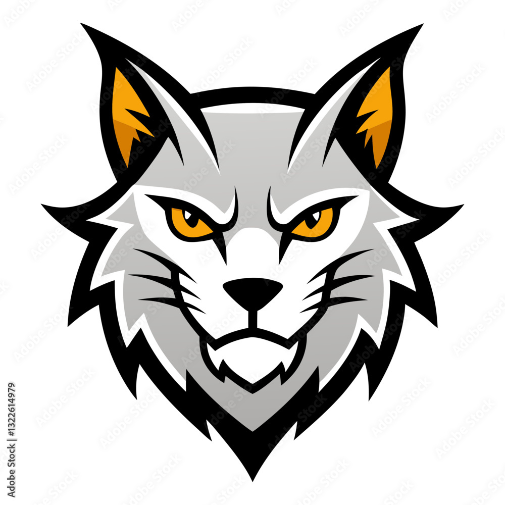 Bobcat head mascot logo design vector Bobcat head mascot logo design vector