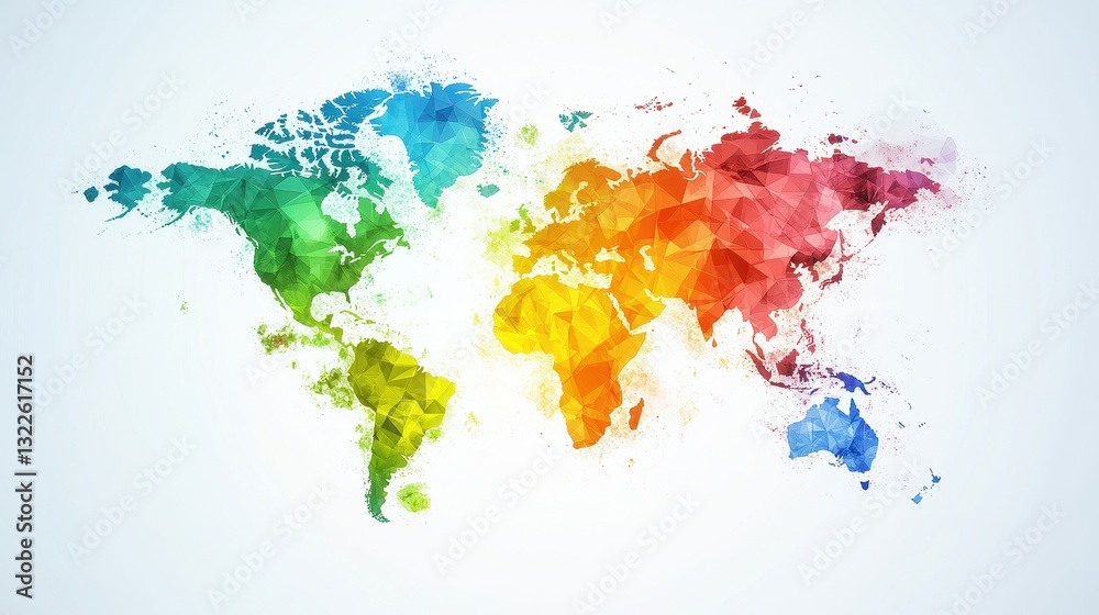 Network flat design top view theme information technology water color vivid. Network flat design top view theme information technology water color vivid.