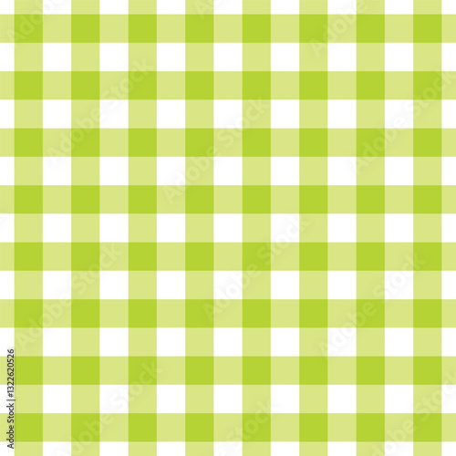 Cute trendy and fashionable fresh green simple gingham checkered pattern background template design element 