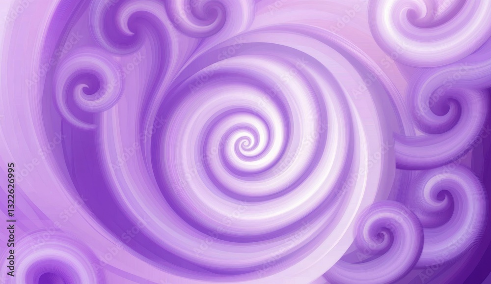 Abstract swirling purple and white pattern. Soft, dreamy, and ethereal. Intricate spiral designs create a hypnotic effect. Pastel shades and smooth Abstract swirling purple and white pattern. Soft, dreamy, and ethereal. Intricate spiral designs create a hypnotic effect. Pastel shades and smooth