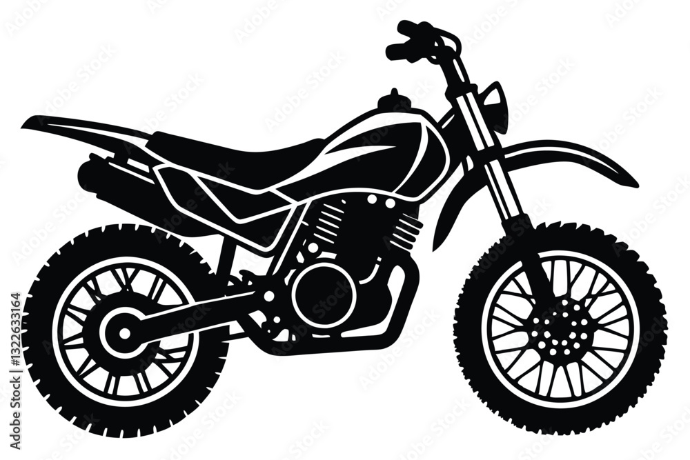 Obraz premium motorcycle silhouette