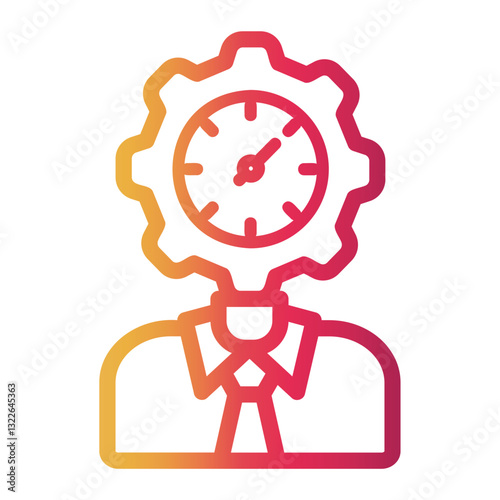 task Line Gradient Icon