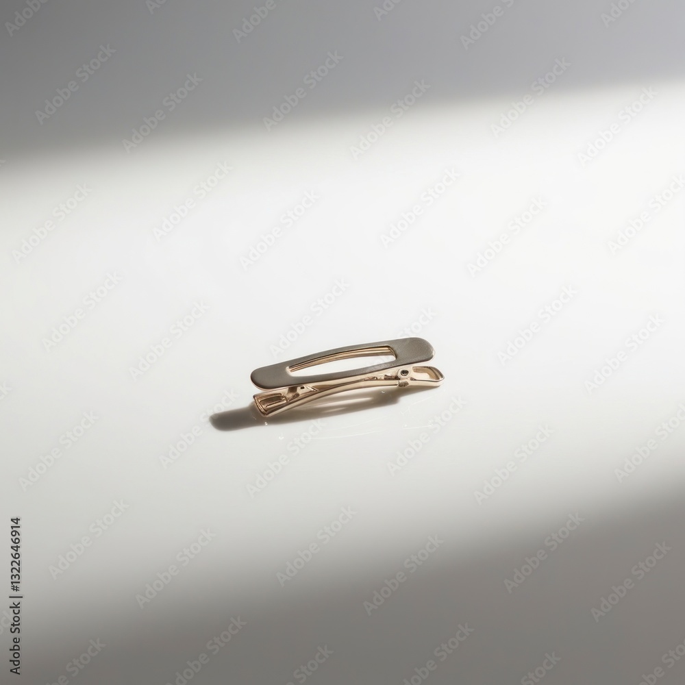 elegant hair clip sits isolated in the center of a pristine, pure white background elegant hair clip sits isolated in the center of a pristine, pure white background