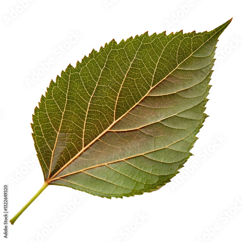 Green Leaf with Transparent Background Generative AI