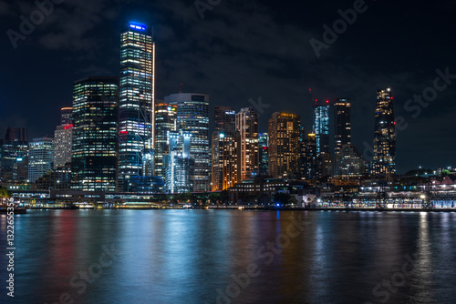 Sydney cbd at night photo