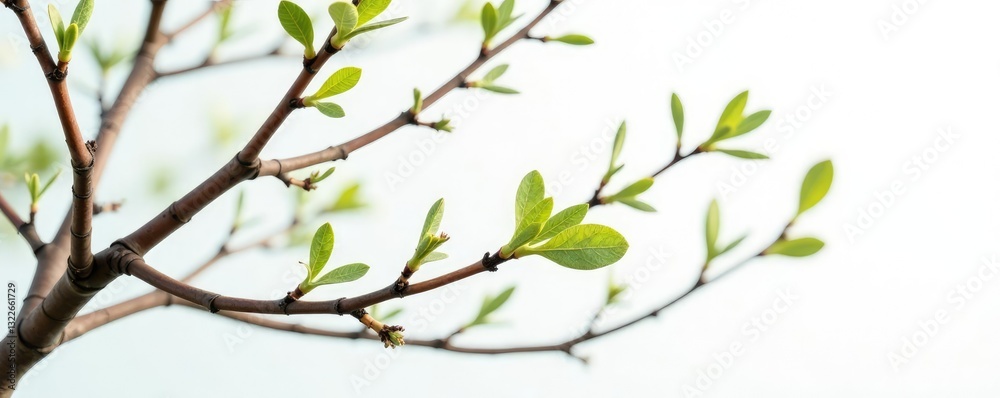 Delicate branches with intricate details isolated on white background, wooden, leafy Delicate branches with intricate details isolated on white background, wooden, leafy