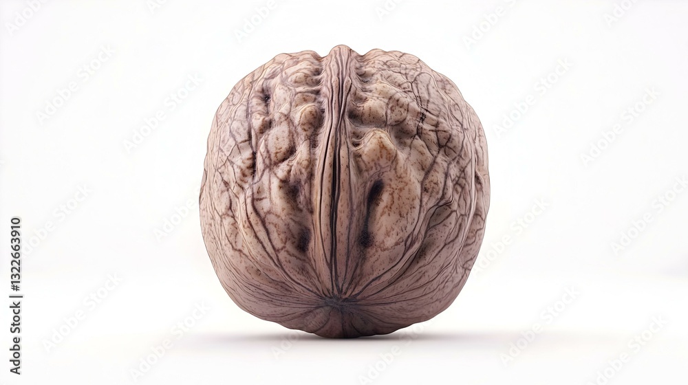 Obraz premium walnut nut isolated on white background clipping
