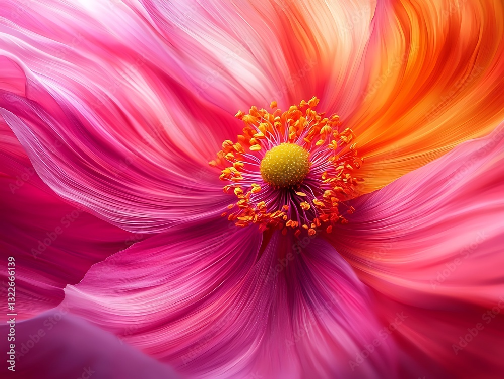 Obraz premium A vibrant close up of a blooming flower in full color
