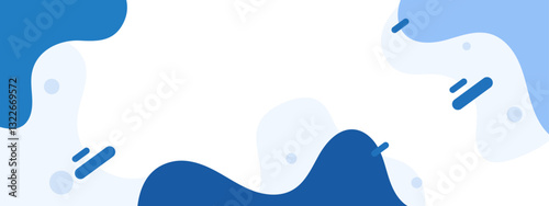 Abstract geometric background with copy space in white and blue color.