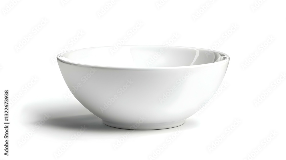White empty bowl isolated on white background White empty bowl isolated on white background