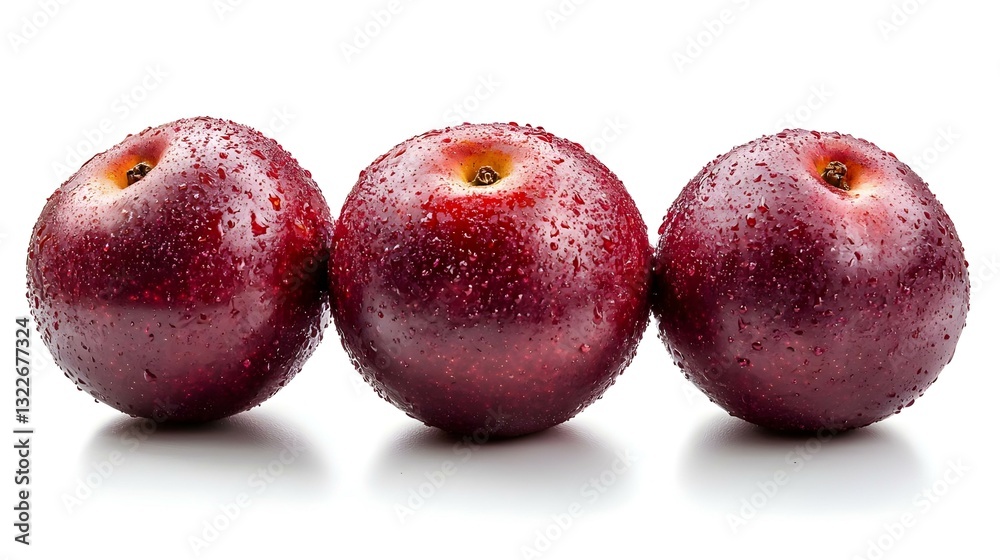 Obraz premium red pears isolated on white background