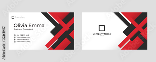 Colorful business card mock up