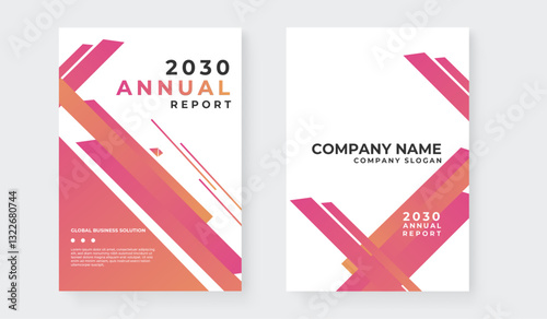 Annual report brochure flyer design Leaflet cover presentation