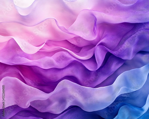 Flowing soft fabric is displayed in an eyecatching arrangement of hues