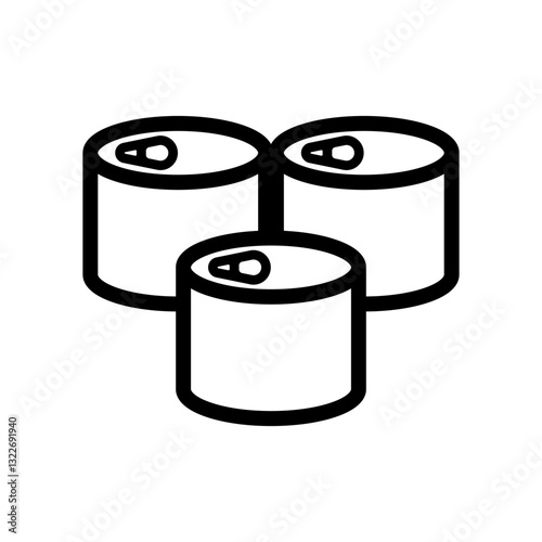 缶詰のアイコンイラスト