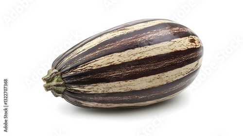 Wallpaper Mural Striped Eggplant Isolated on White Background Torontodigital.ca