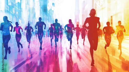 Dynamic Urban Running Scene