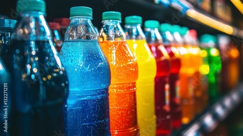 Colorful Beverage Display