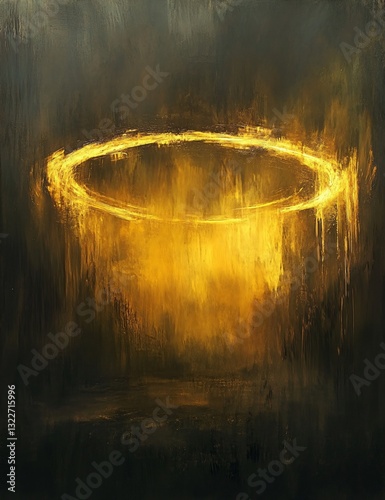 Professional Yellow Sunlight Faint Light Halo Texture Effect Image for Design Projects