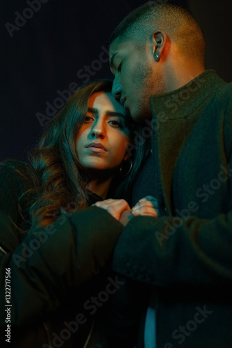 Tender couple portrait