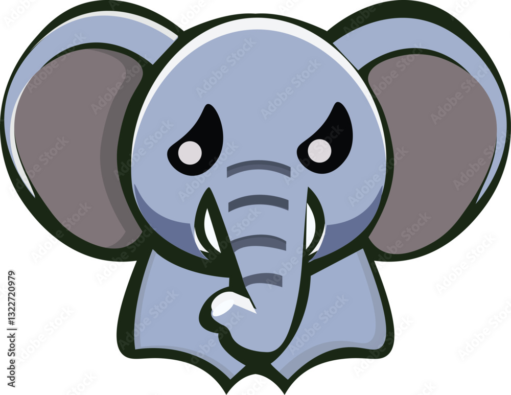 Obraz premium Save the Elephant Head Day.