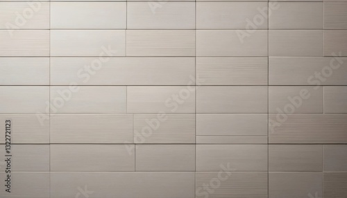 Beige ceramic tiles create a versatile background for interior design