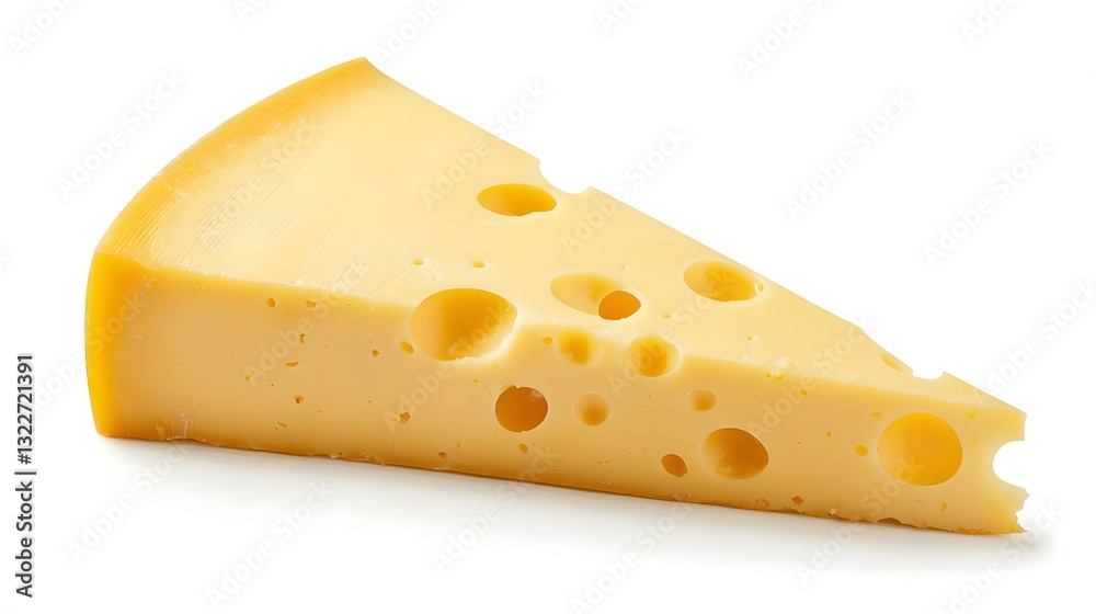 cheese slice on a white background