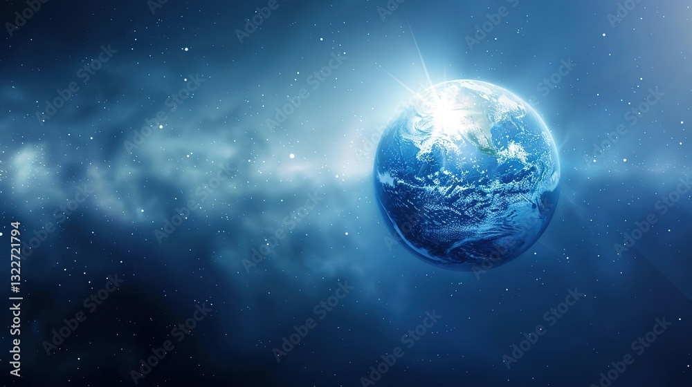 Obraz premium The Awareness - Awakening Background of Earth Day: From Cognitive Germination to a Global Action Wave