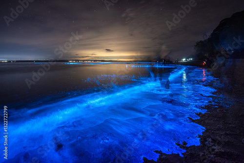 Bioluminescence sea sparkle Jervis bay, NSW, Australia.
11-07-2020
