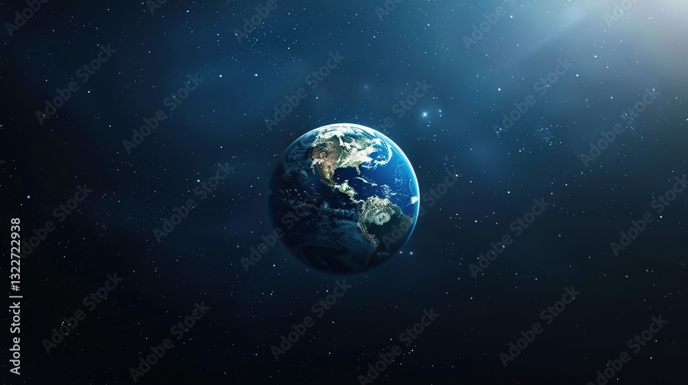 Fototapeta premium The Awareness - Awakening Background of Earth Day: From Cognitive Germination to a Global Action Wave