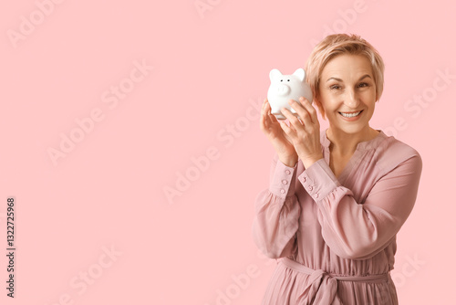Beautiful mature woman with...