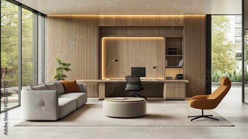 Wallpaper Mural Tech-integrated furniture blending modern design with advanced technology, from charging tables to smart desks, providing convenience, functionality, and enhanced user experience in homes and offices. Torontodigital.ca