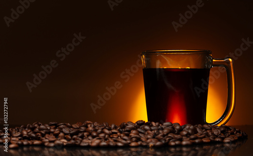Konstfotografi Strong cup of coffee need to start my day and feel energized