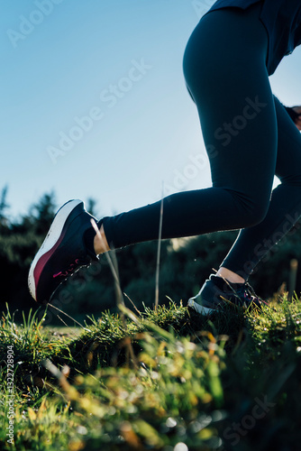 Anonymous Runner in Open Countryside