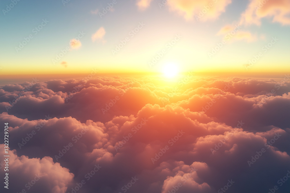 The Sky as the Prominent Element Should Depict a Serene Landscape Featuring The Sky as the Prominent Element Should Depict a Serene Landscape Featuring